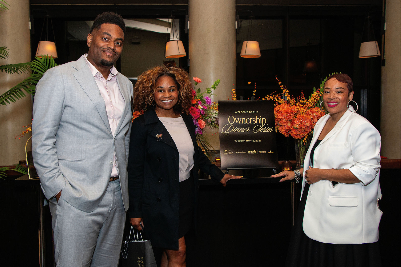 Charney with partners at the Ownership Dinner Series